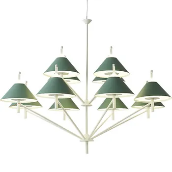 

led e27 Postmodern Iron Black White Green Pendant Lights.Pendant Lamp.Pendant light Suspension Luminaire Lampen Lustre For Foyer