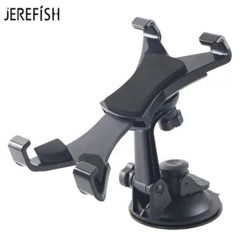 

JEREFISH 7-10 inch Tablet PC Universal Car Windshield Suction Mount Phone Holder Stand for iPad Rotary Cleanable base disc