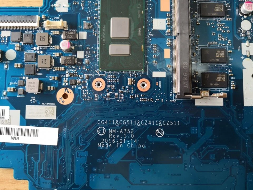 Greatest  KEFU NM-A752 motherboard for Lenovo 310-15ISK 510-15ISK laptop motherboard For I3-6100U/I3-6006U 4G