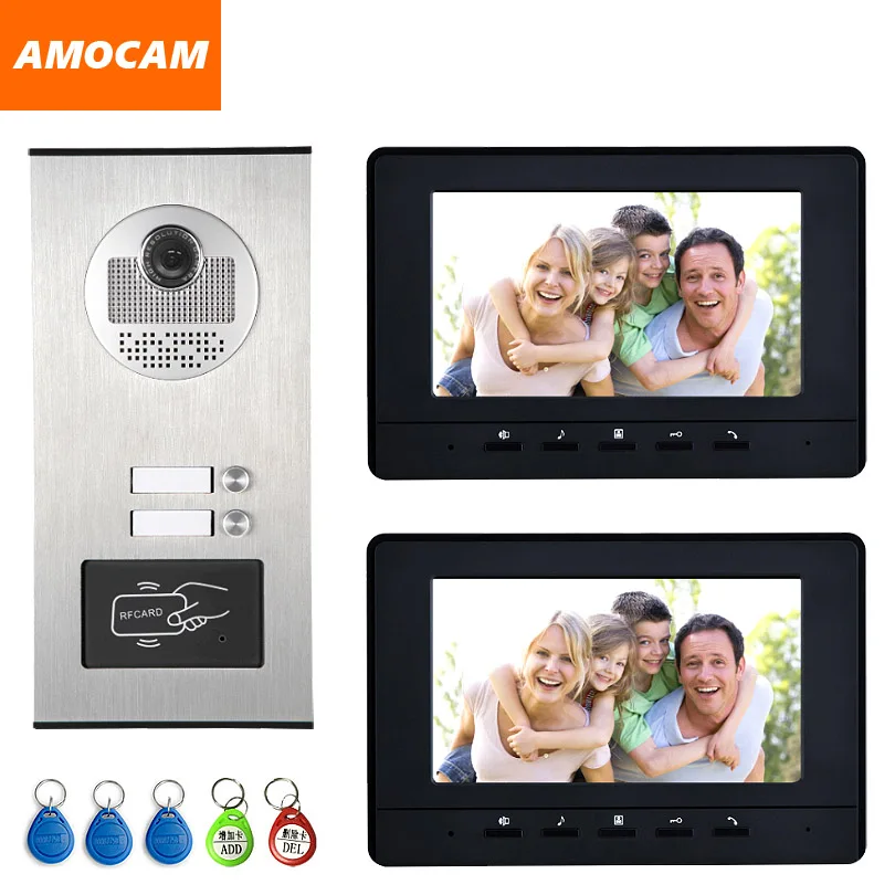 Us 152 99 15 Off 2 Units Apartment Intercom System Video Door Phone Door Intercom Hd Camera 7