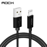 כבל נתונים USB כבל נתונים עבור iPhone X 8 7 6s 6 5 כבלים, מטען מהיר 2.4A ROCK טעינה בכבלים עבור דלקת פיני כבל 8 עבור מטען לאייפון (1)