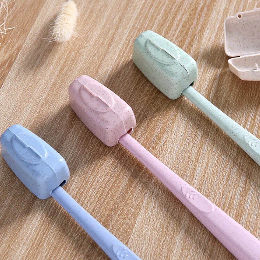 4 Toothbrush Head Covers Travel Toothbrush Head Case Protective Caps