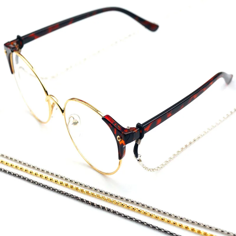 Reading Glasses Sunglasses Neck Chain Cords Holder Metal Strap