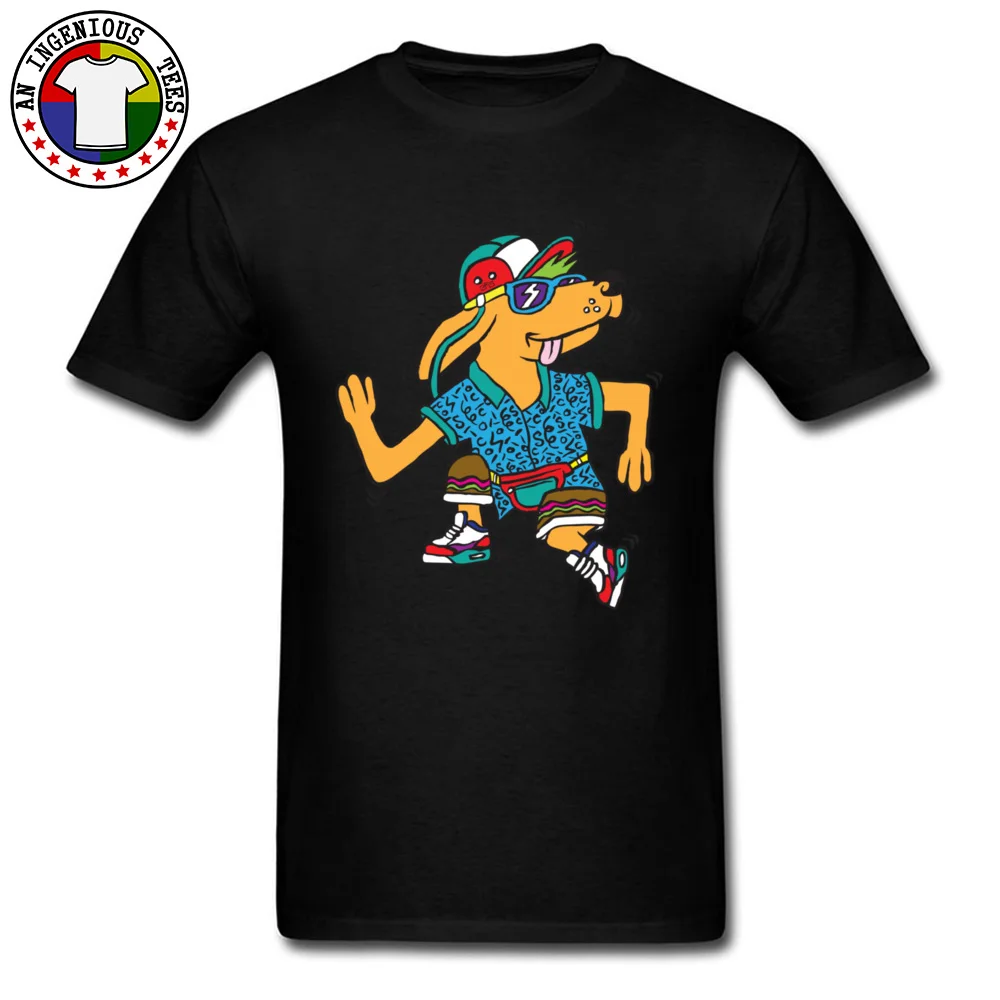 Hip$ter Pup New Design Short Sleeve Camisa T-shirts Cotton Fabric Round Collar Man Tops T Shirt Street Tshirts Thanksgiving Day Hip$ter Pup black