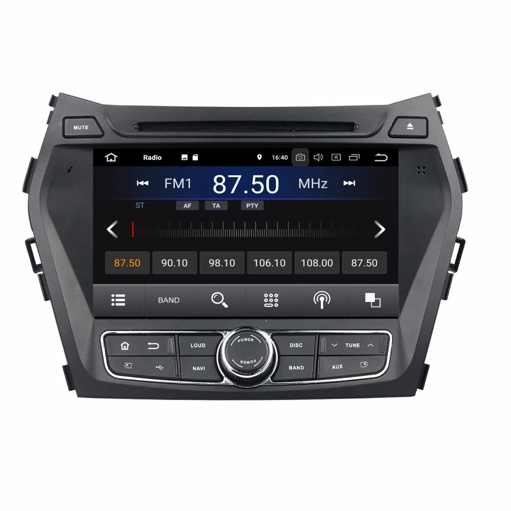 Discount Android 8.1 Octa Core 2GB RAM 16GB ROM Car DVD Radio GPS for Hyundai IX45 Santa Fe 2013 2014 With Bluetooth WIFI Mirror-link DVR 0