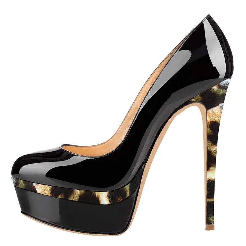 Onlymaker/туфли-лодочки женские туфли на высоком тонком каблуке 16 см; удобные пикантные туфли на платформе; вечерние туфли из лакированной кожи; большие размеры