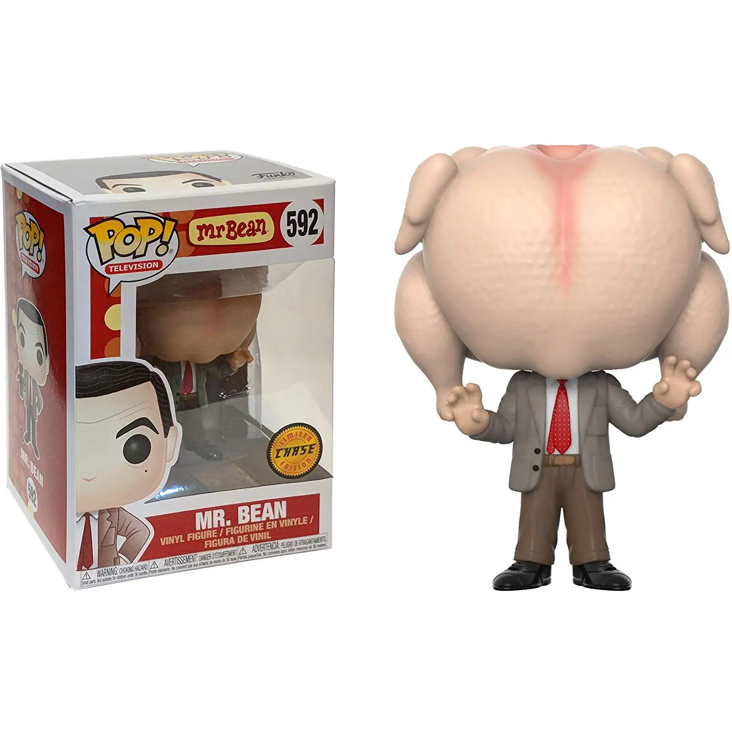 

Exclusive Chase Edition Funko pop Official Mr. Bean Vinyl Action Figure Collectible Model Toy with Original Box