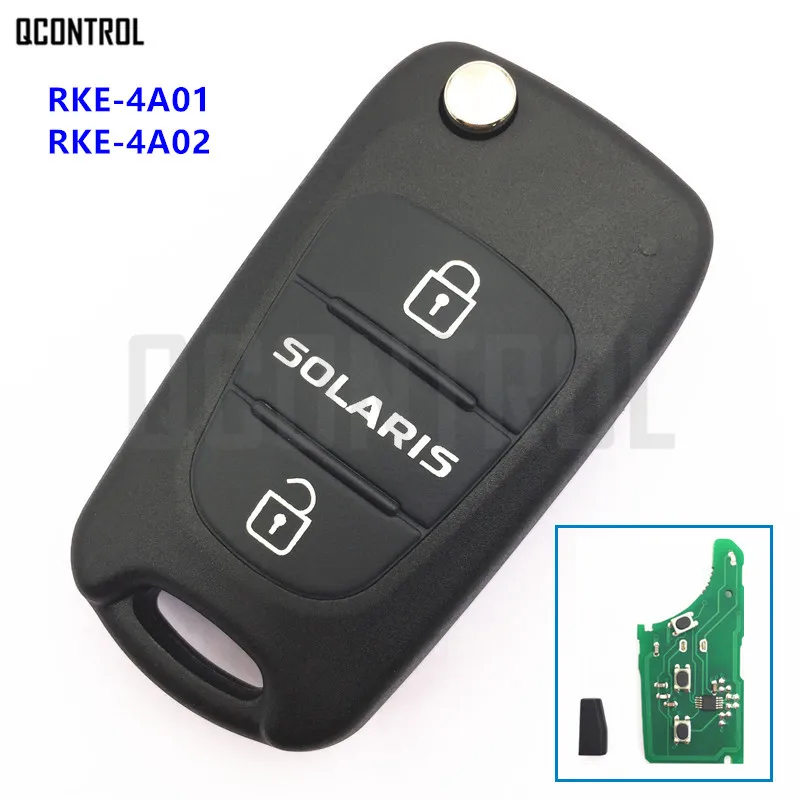 QCONTROL Автомобильный Дистанционный ключ для HYUNDAI Solaris Номер модели RKE 4A01 или 4A02|for