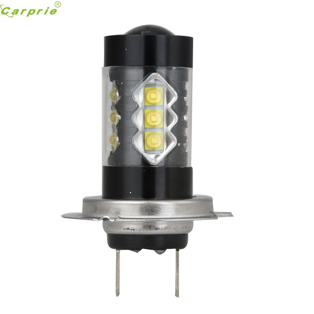 

AUTO 2016 2Pcs H7 80W vehicle LED Bulb Bright Auto DRL Lamp Bulb Headlight car-styling light auto car styling Au 23