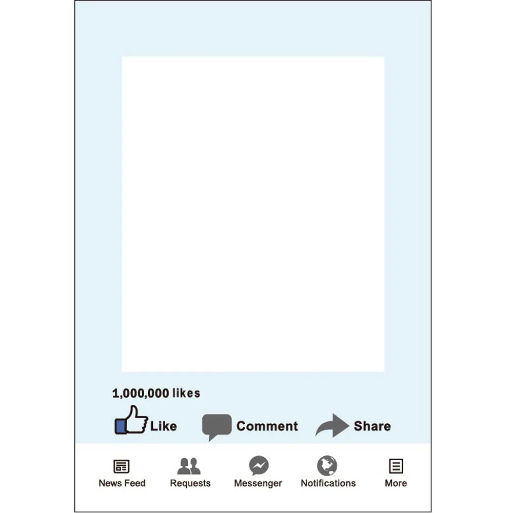 1 шт. FB соц. медиа фото рамка стенд реквизит бумага фото стенд реквизит рамка для селфи