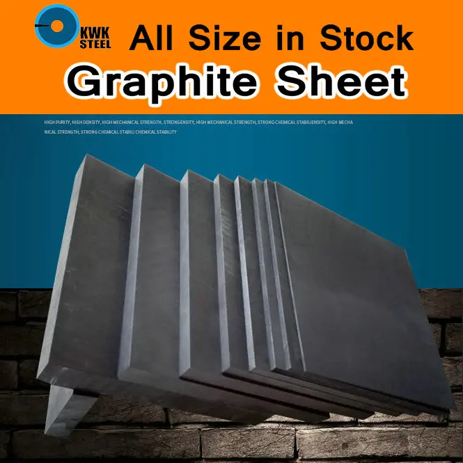 5pcs 99.99/% Pure Graphite Electrode Rectangle Plate Sheet 50*50*3mm Repair Tool
