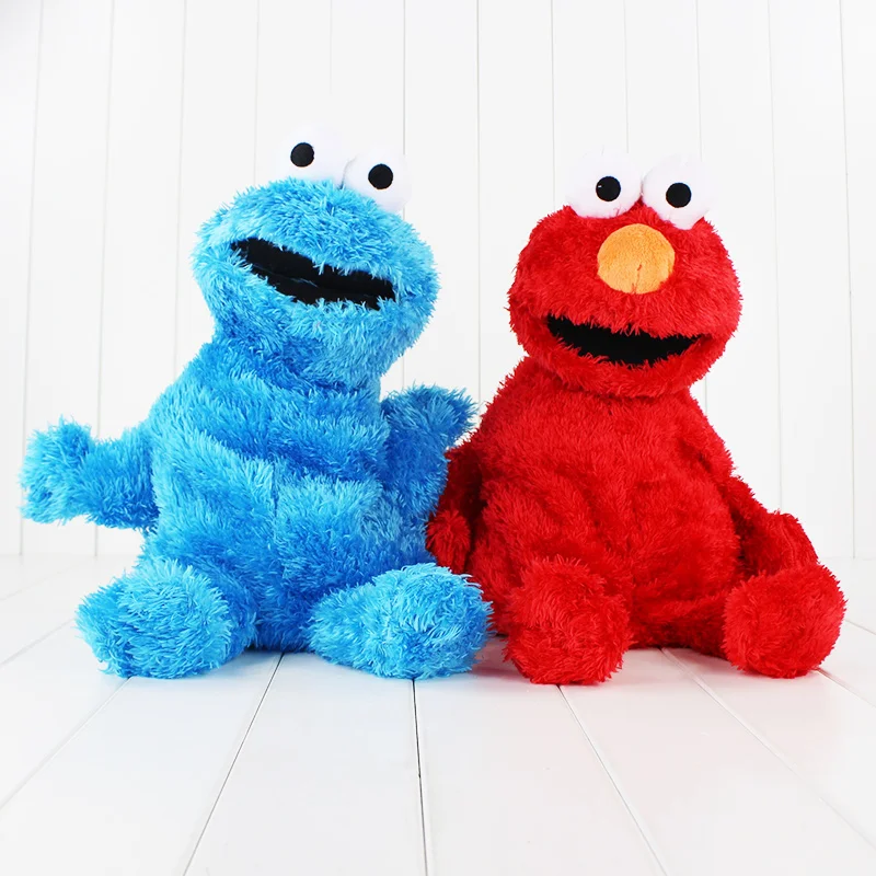 2Color 48cm Sesame Street Elmo backpack bag Stuffed Plush Toy Doll Gift Children