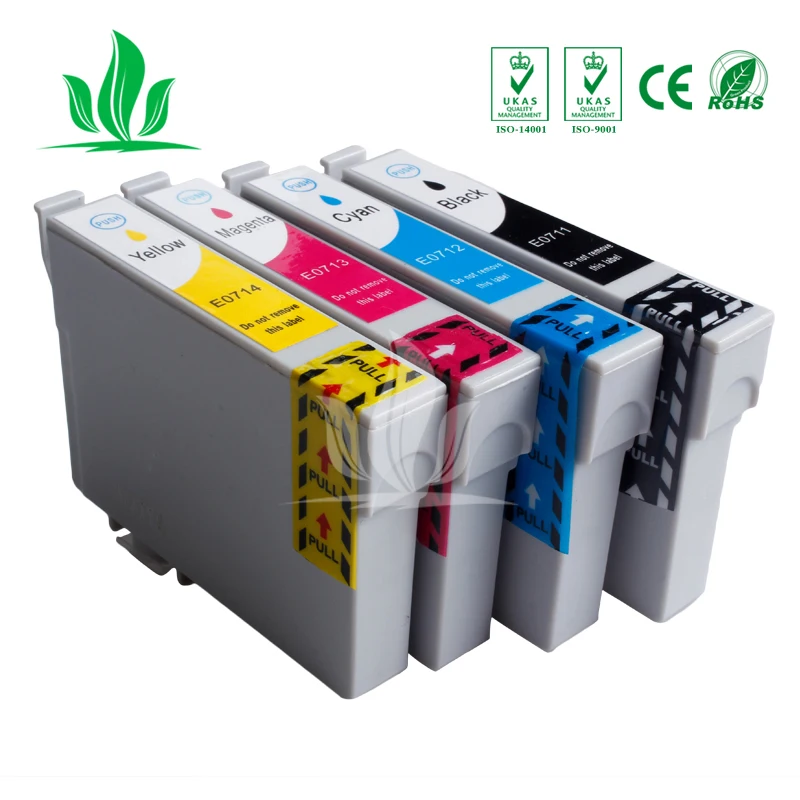 

1 Set T0711 ink cartridge Compatible For Epson D78 D92 D120 DX4000 DX4050 DX4400 DX4450 DX9450 DX5050 DX6000 DX605 Printer