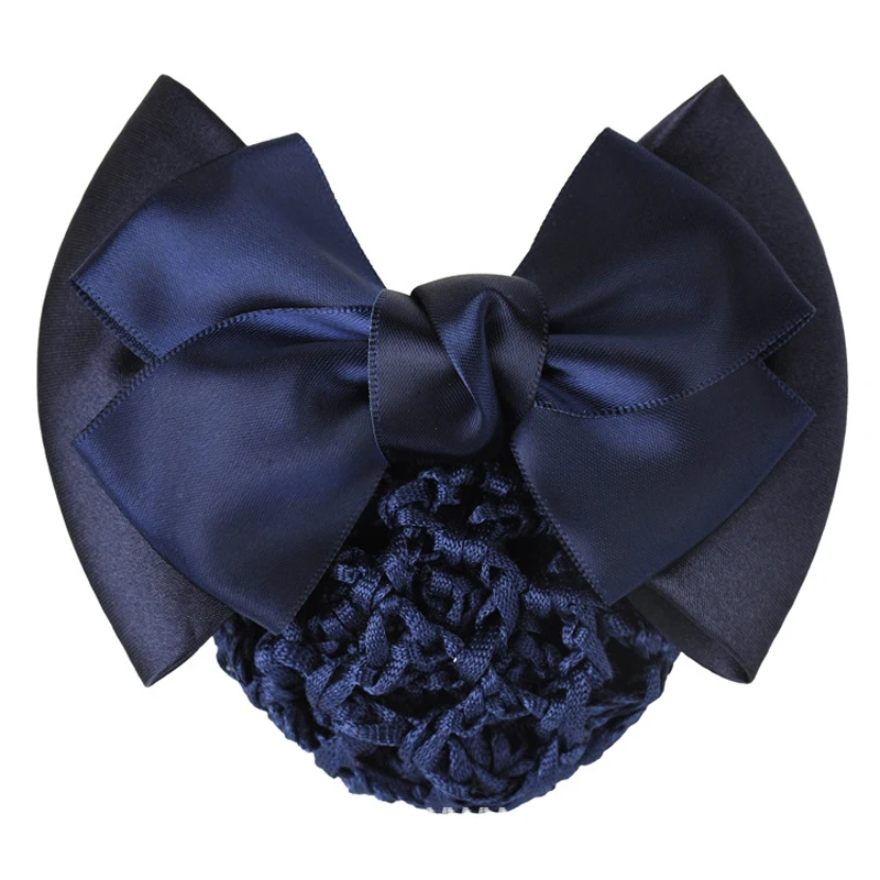 1 قطعة أنيقة سيدة مشبك شعر التصميم مشبك الشعر صافي غطاء Bowknot دونات الشعر كعكة سنود المرأة الفتيات إكسسوارات الشعر
