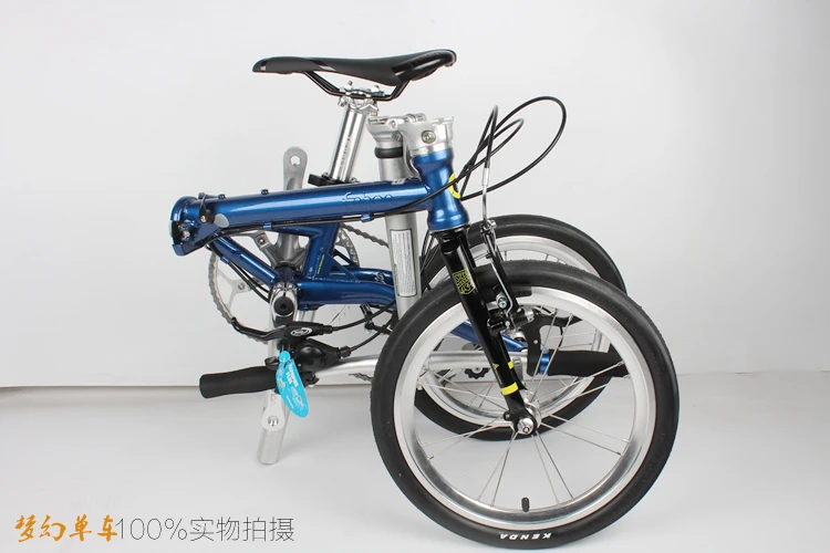 Perfect Ultra-light 9-speed chrome-molybdenum steel folding bike High quality Cost-effective bicycle Retro travel driving leisure BMX 1