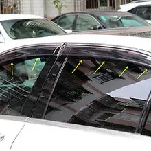 Хромовая полоса окно козырек Защита от солнца защита для Benz GLE Coupe C292