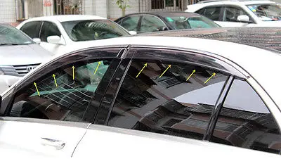 

Chrome Stripe Window Visor Sun Defelctor Guard For Benz GLE Coupe C292 2015 2016