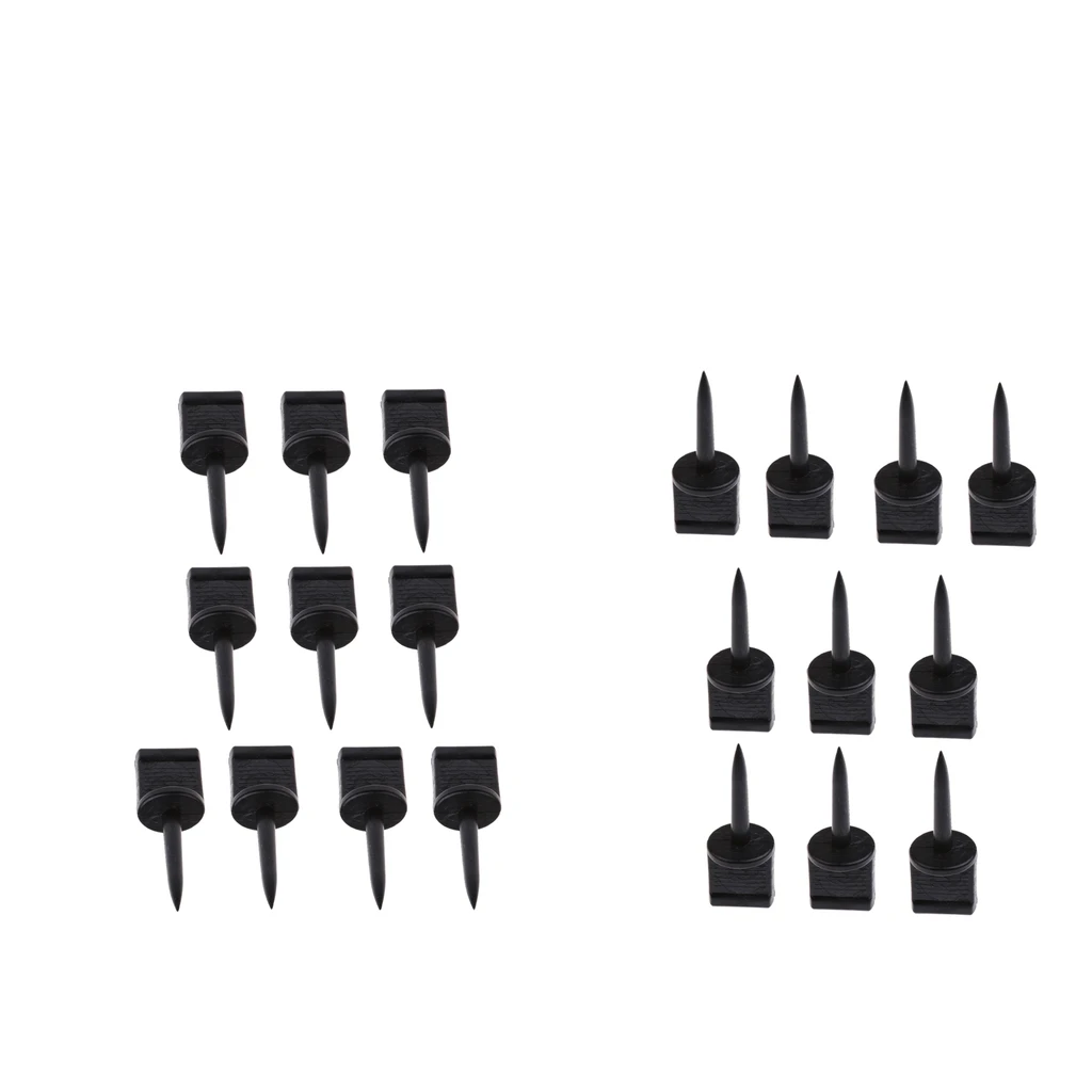 20pcs Hunting Archery Target Pins Nail Supplies Target Face Pins Accessories 5.5cm Black