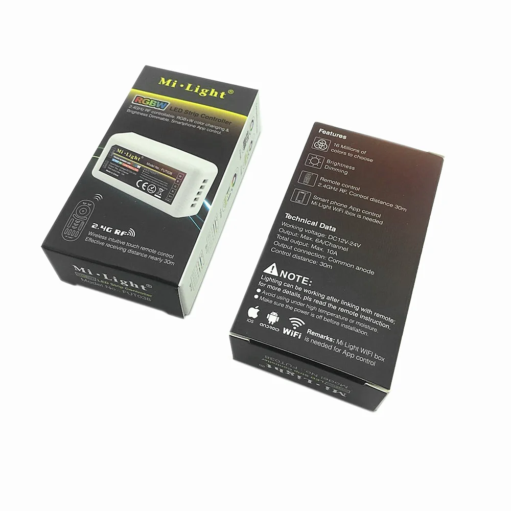 DC 12 24 В Mi light 2 4G беспроводной 4 зонный wifi RF Диммер mi. пульт дистанционного