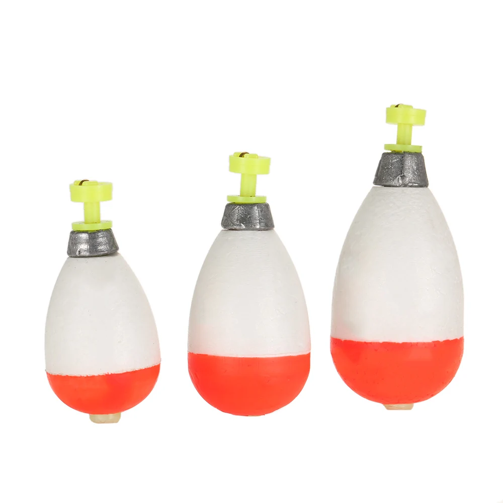 3PCS Foam Fishing Drift Floats Assorted Sizes Fishing Buoy for Carp