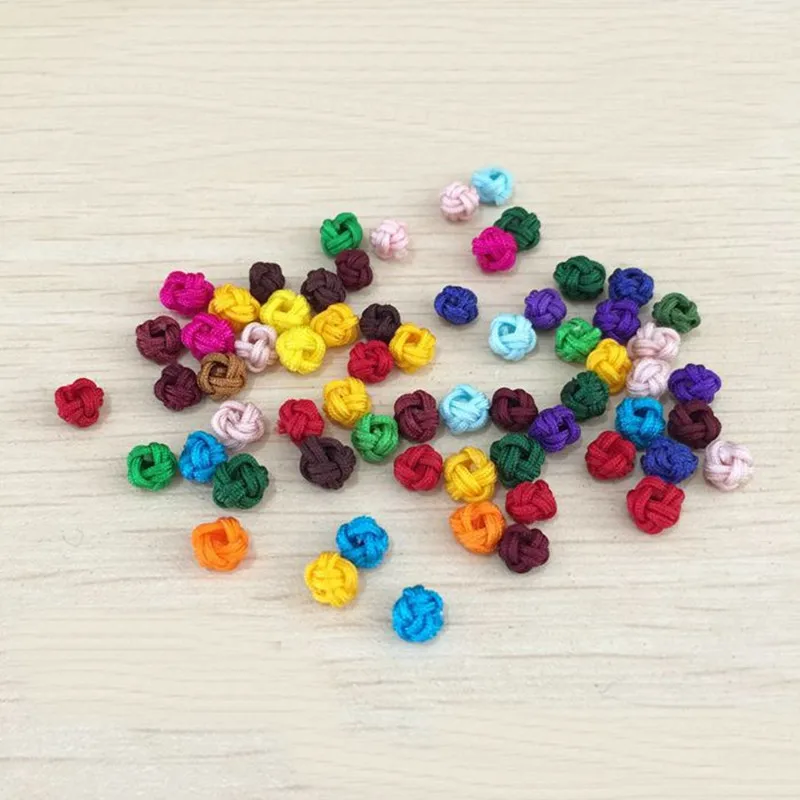 

6MM To 7MM Chinlon Tassel Jewelry Connectors Chinese Handmade Buckle For Jewelry Making 150 PCS LS20