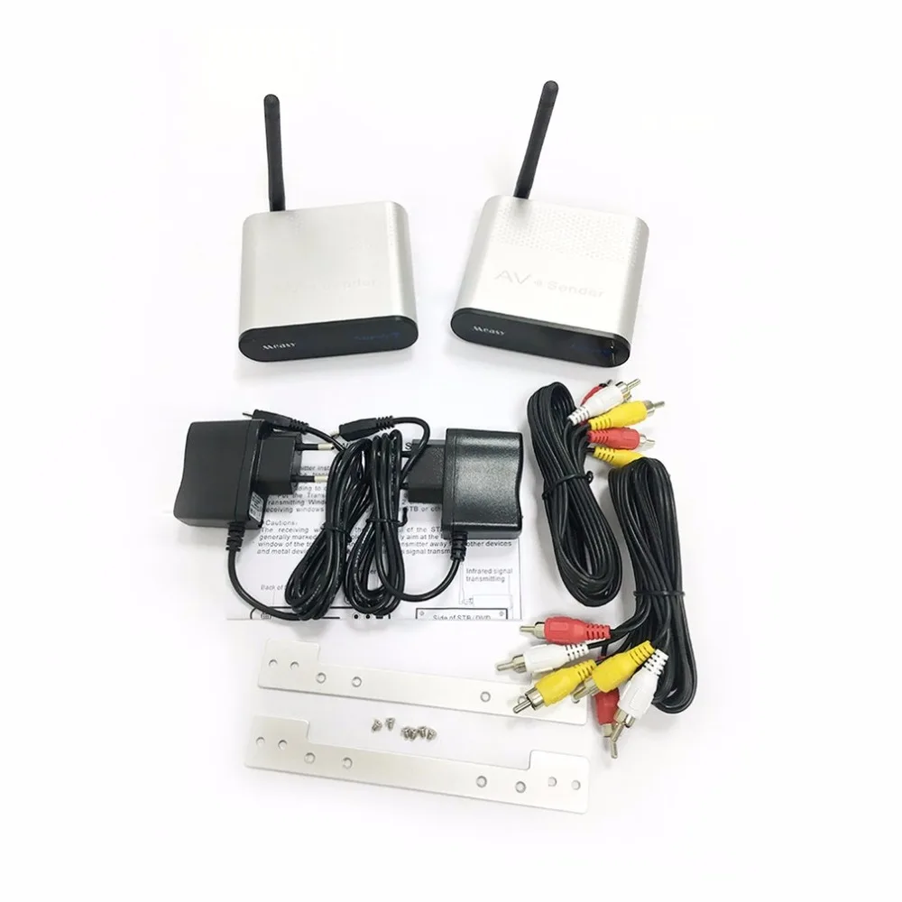 

2.4GHz Wireless Video Transmitter Receiver Support IR Remote Signal Transmission TV Box Wireless Sharing Transmitter Receiver