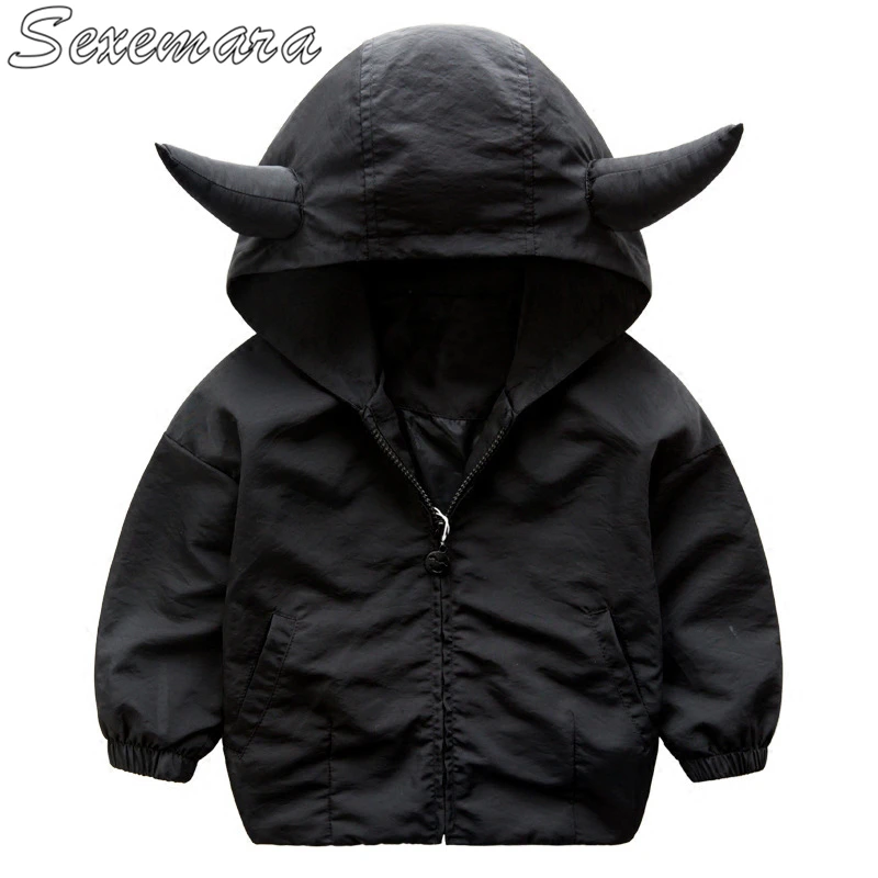 

SexeMara Children's wear jacket 2018 spring new small and medium-sized boys and cattle head coat children's shirt