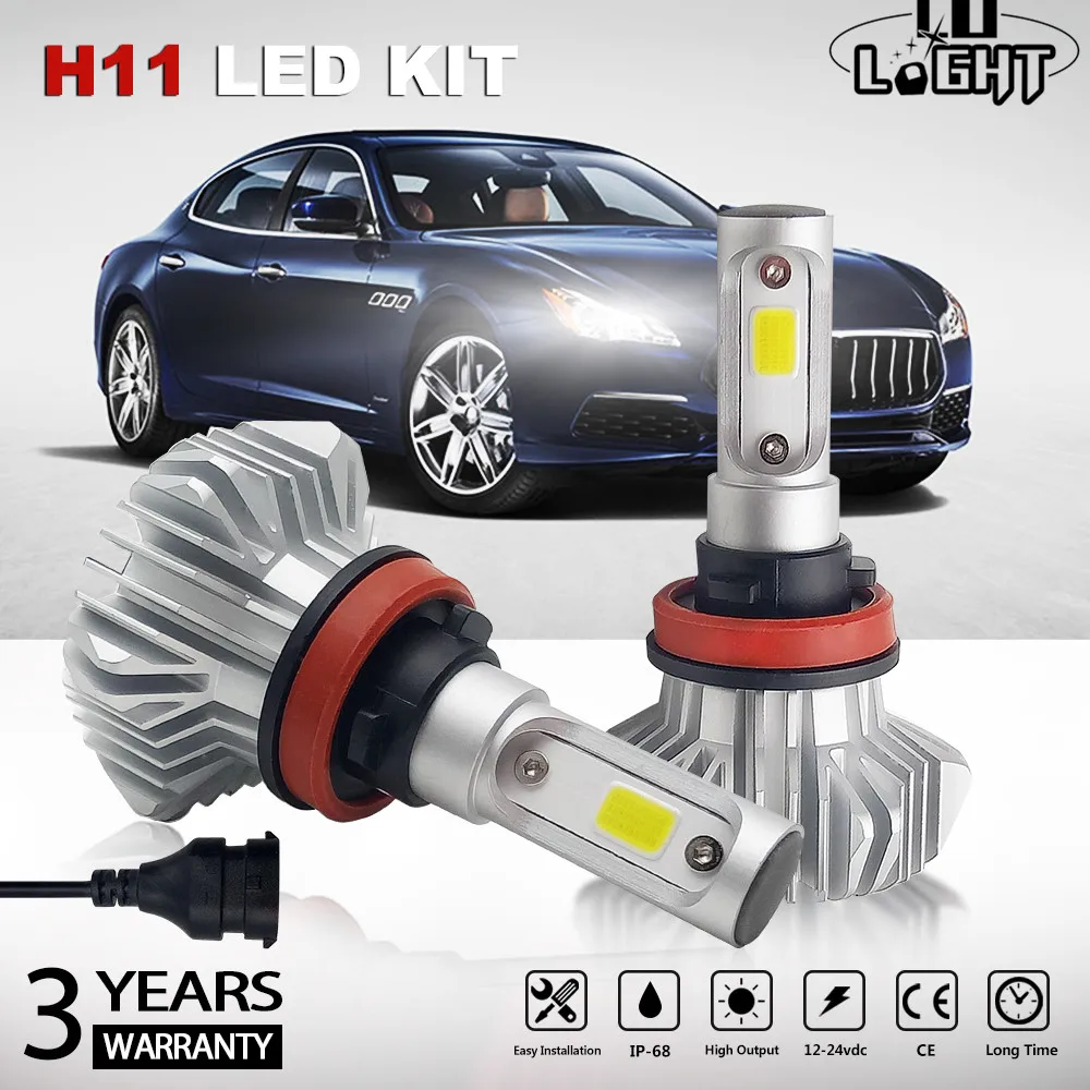 CO светодиодные фары H4 Led H7 фара 9005 H11 30 Вт 60 лампочки для автомобиль Лада Нива ВАЗ