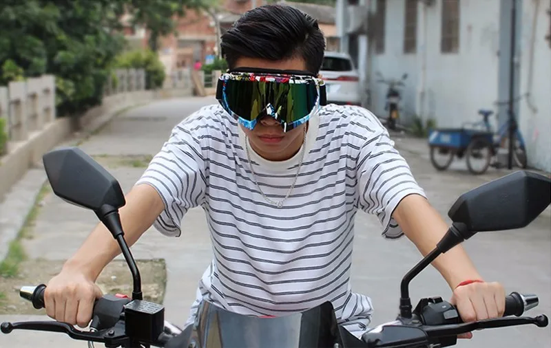 Красочные винтажные защитные очки для мотоциклистов, защита от УФ-лучей, мотоциклетные очки, солнцезащитные очки