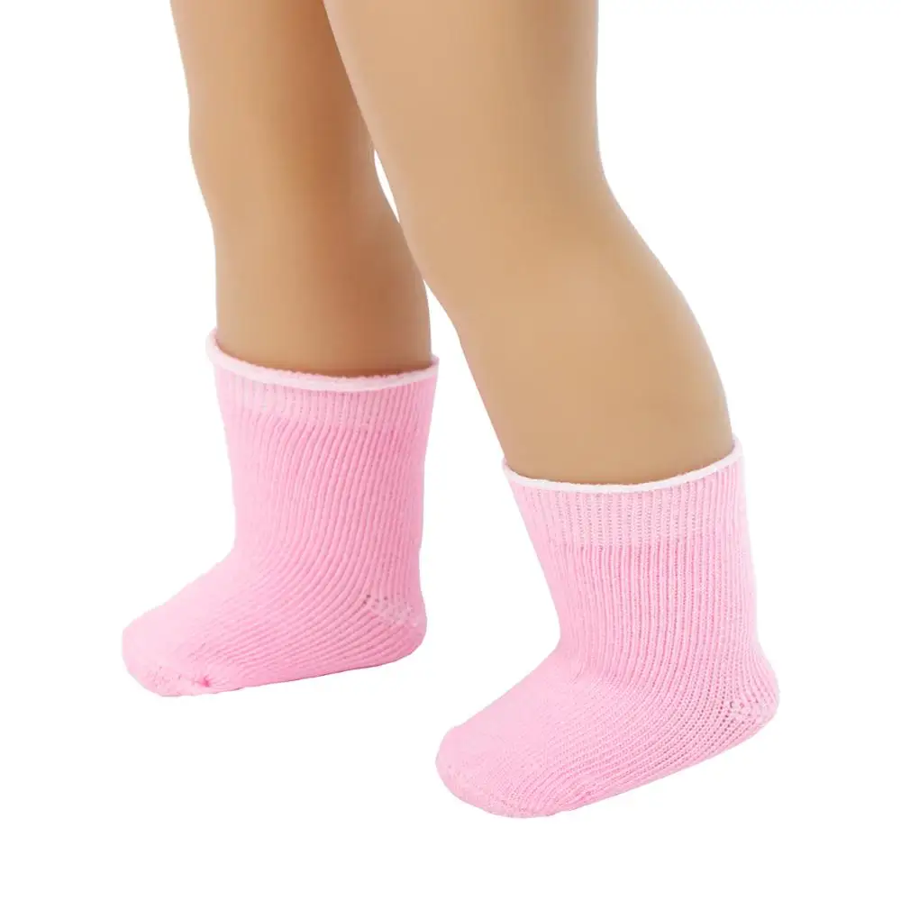 1 пара кукольные носки ручной работы повседневная одежда Смешанные спортивные гетры одежда для американских девочек кукла 18 ''аксессуары для детей