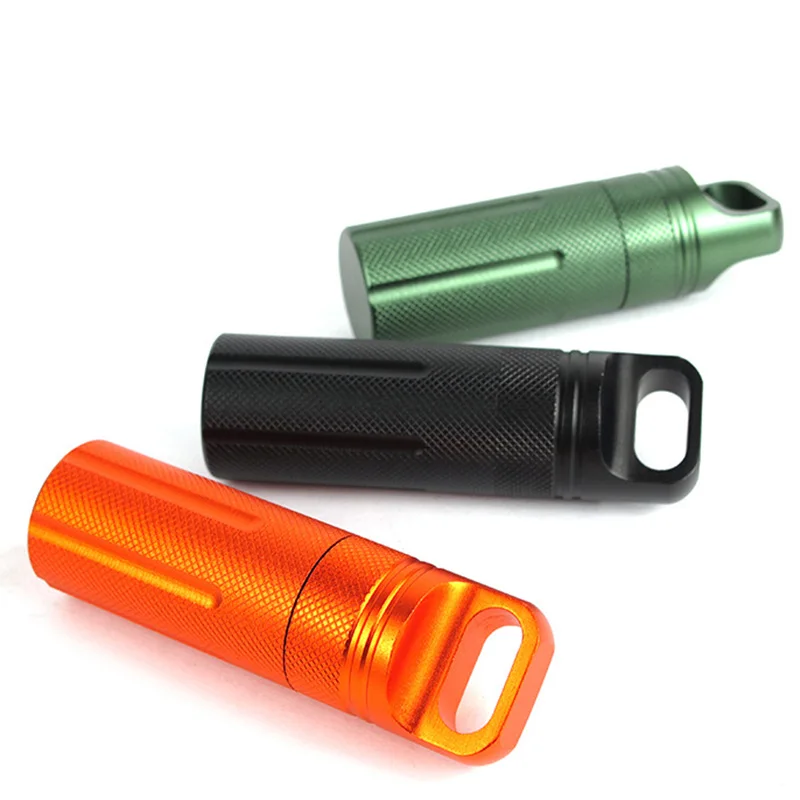 

seal holder storage dry bottle capsule EDC waterproof outdoor trunk box case hike camp medicine Container Survive match pill