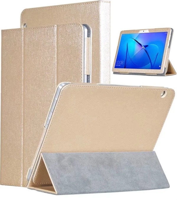 

Silking PU Leather Cover Folio Case for Huawei MediaPad T3 10 AGS-L09 AGS-L03 9.6 inch Honor Play Pad 2 Tablet + Stylus Pen