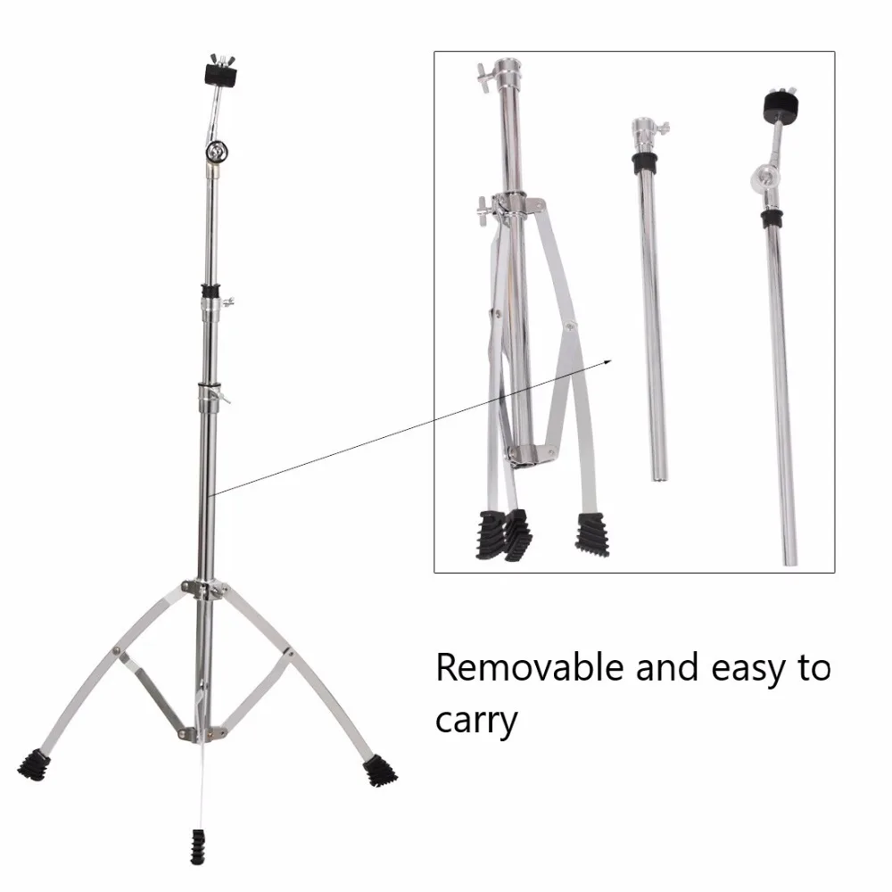 RIN Drum Stand Snare Dumb Holder Cymbal Triangle bracket Support all of size Cymbal for Drum Set