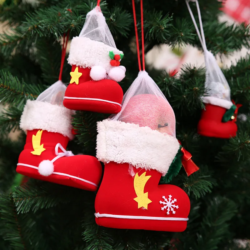 big christmas decorations flocking boots socks creative gift box of candy decorating supplies in pendant drop ornaments from home garden on - Big Christmas Decorations big christmas decorations flocking boots socks creative gift box of candy decorating supplies in pendant drop ornaments from home garden on - Big Christmas Decorations