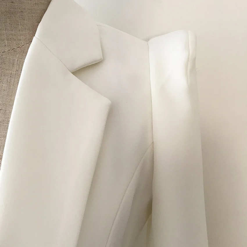 High quality long blazer woman spring autumn 2019 new office elegant one buckle pocket Long sleeve Shrug jacket ladies blazer High quality long blazer woman spring autumn 2019 new office elegant one buckle pocket Long sleeve Shrug jacket ladies blazer
