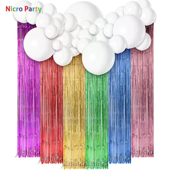 

Nicro Unicorn Theme Tassel Curtain Balloons Kit Baby Shower Happy Birthday Home Decoration DIY Decor New Party #Set116
