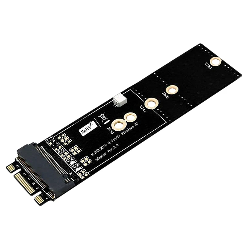 

Key A & Key B+M M.2 Ngff Ssd To 2.5 Sata 6Gb/S Adapter Card With Usb Signal Enclosure Socket M2 Ngff Converter Support Bluetoo