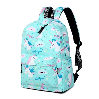 Women Unicorn Cute School Printing Backpack