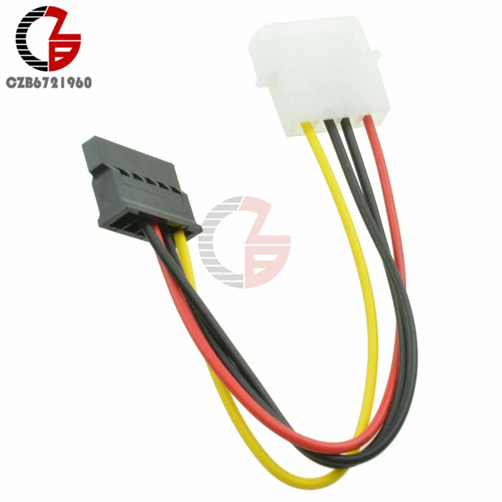 5 шт. высококачественный 4 контактный кабель адаптера питания для Molex IDE SATA 15