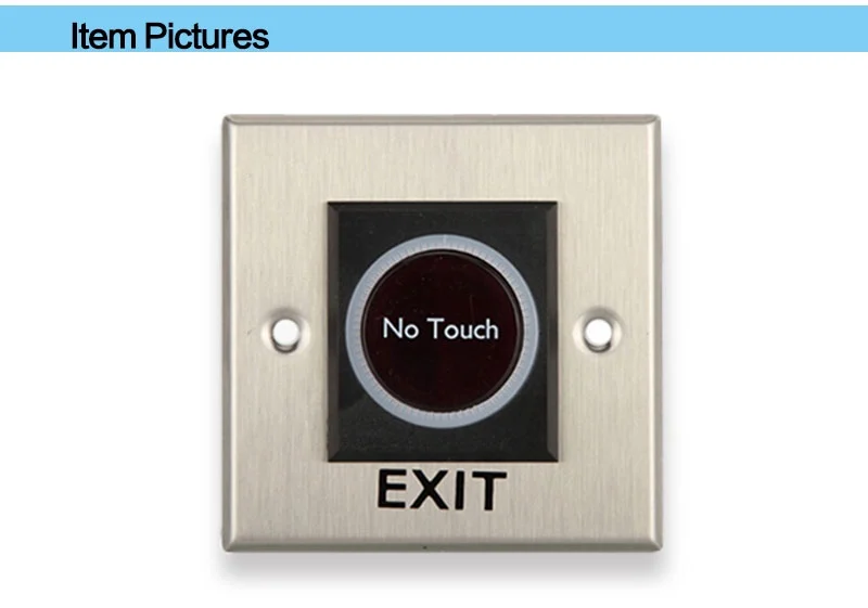 Горячие продажи Инфракрасный не Touch Выход кнопочный переключатель с подсветкой для дома охранной сигнализации Дверь Выход переключатель
