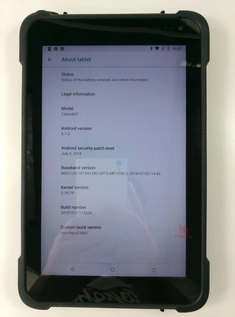 Китай KT86 портативный мобильный планшеты ПК Android 8,1 GMS Play Store прочный водостойкий 8 дюймов 4 ядра противоударный мини gps