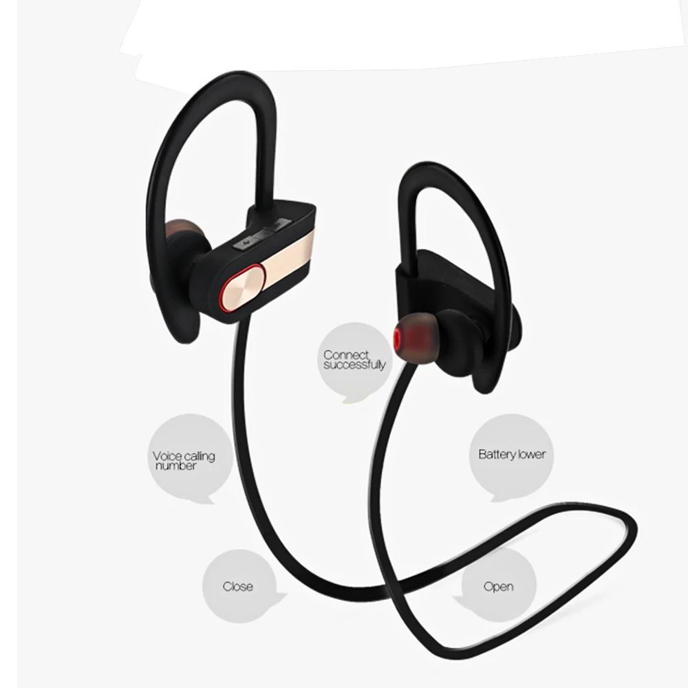 AIYIMA Портативный Bluetooth Беспроводной наушников спортивные наушники IPX4
