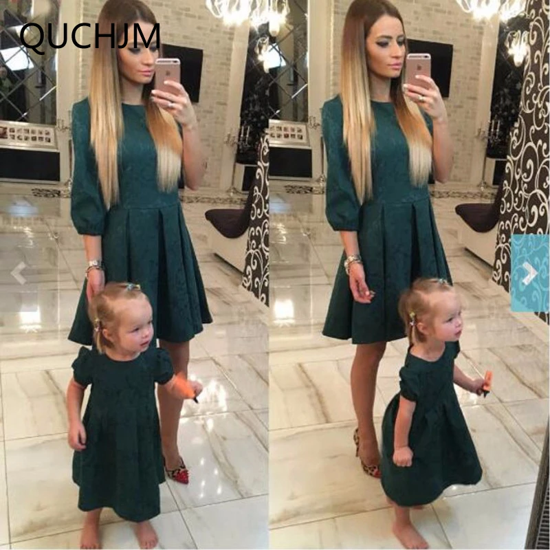 Платье для мамы и дочки Одинаковая одежда всей семьи большие размеры 2019|mother daughter
