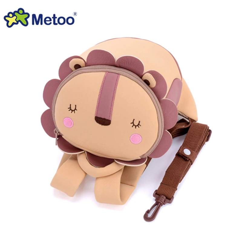 

2019 New Fashion Metoo Children School Bags for Girls with cats Animal Cartoon Toddler Anti Lost Backpack 3D School Backpack C22