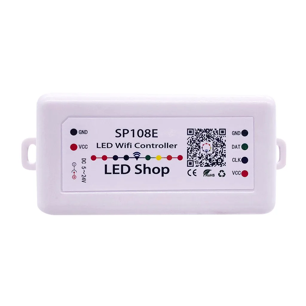 SP105E Bluetooth SP107E музыкальный SP108E wifi светодиодный контроллер для WS2812B WS2811 Светодиодный Bluetooth музыкальный контроль Smart wifi 20 - Цвет: C SP108E