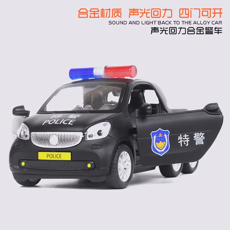 Модель расширенного автомобиля Mercedes smart car автомобиль из сплава Детская