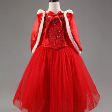 Модные праздничные платья на день рождения; костюмы на Хэллоуин для малышей; Детский костюм Красной Шапочки для девочек