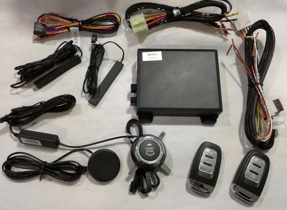 

PKE Smart Key System with Passive Keyless Entry, Engine Start and Remote Start, Universal