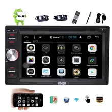 Cameras+Android 6.0 Car DVD Player 2Din Car Stereo Capacitive Screen GPS Navigation Auto Radio Support WiFi OBD2+External Micro