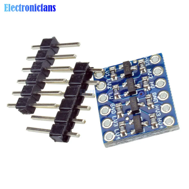 

5PCS IIC I2C Logic Level Converter Bi-Directional Board Module 5V/3.3V DC For Arduino With Pins